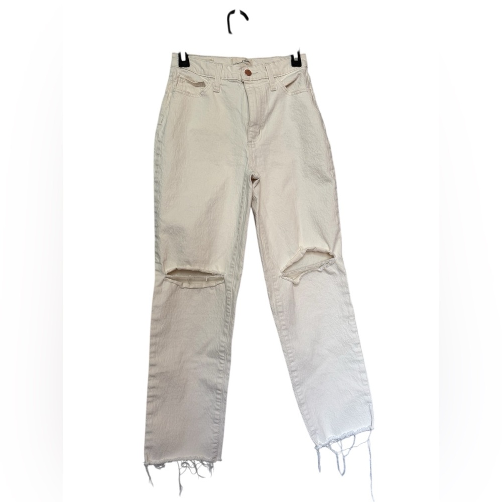 Universal Thread cream straight jeans size 0